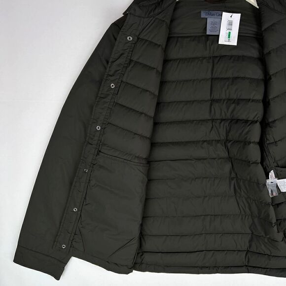 New Dylan Gray Men US L Jacket Shift Down Olive Green Zip Winter Puffer $398 - Picture 6 of 12